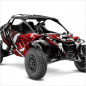 Preview: X-Design Dark Red XL Version for Can-Am Maverick R 2 Doors